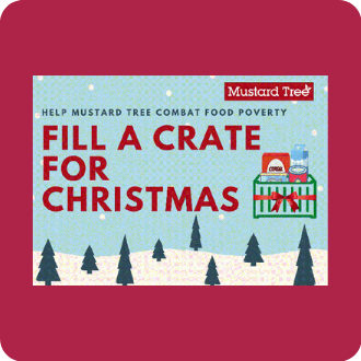 mustard tree fill a crate for christmas