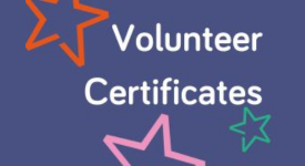 Volunteer certificates