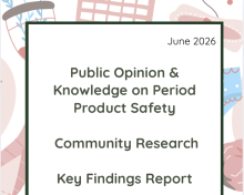 A front page with the title of the report