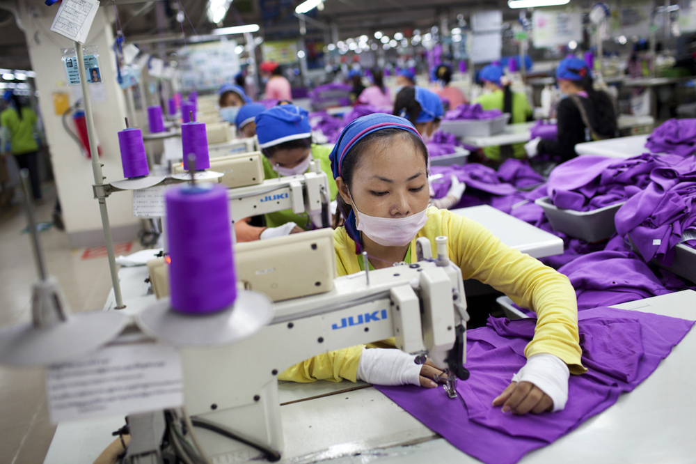 Cambodian garment workers