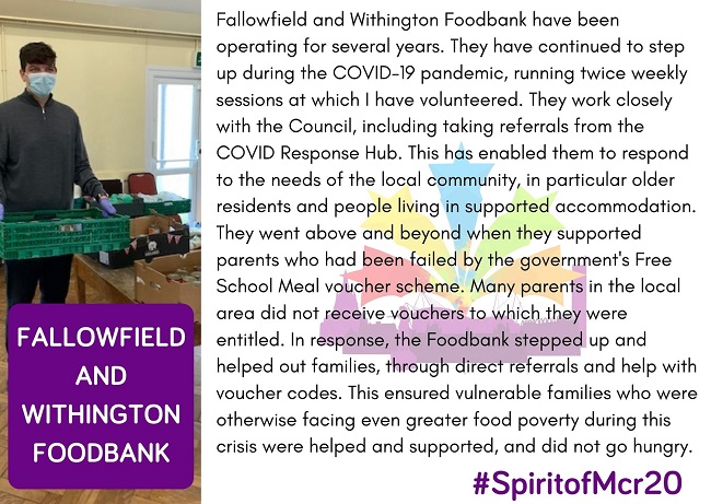 Fallowfield and Withington Food Bank