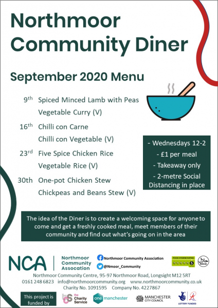 northmoor community diner menu 2020