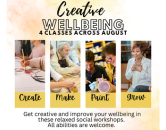 creative wellbeing - create make paint grow get creative and improve your wellbeing in these relaxed social workshops. all abilities welcome