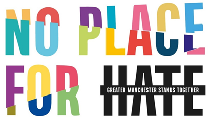 no place for hate greater manchester stands together